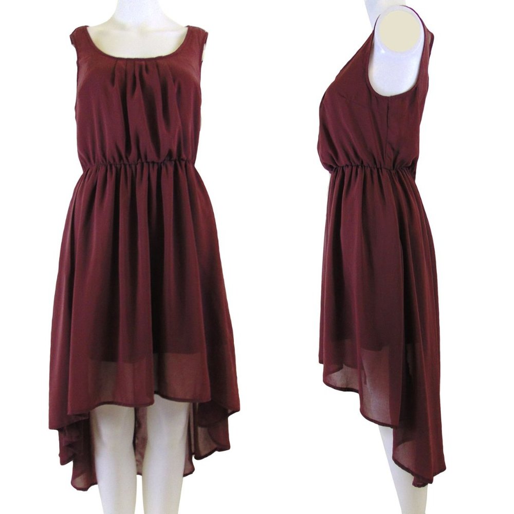 Doe & Rae Hi-Lo Cross Over Back Dress - Size M - Picture 2 of 2